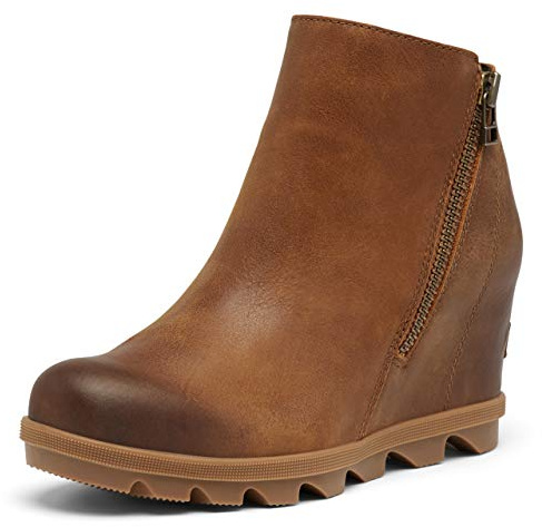 Sorel Women's Joan of Arctic Wedge II Zip Boot, Velvet Tan, 8 M US
