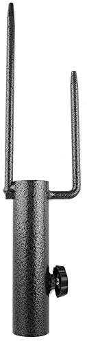 Ejoyous Sonnenschirmanker, Strapazierfähiger Sonnenschirmanker aus Metall Sonnenschirmständer Sandschraubenständer für Regenschirm, Angelruten im Freien, 15 Zoll