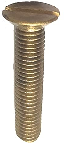 (10 Stück) Messing-Schlitz-Senkkopfschrauben, M5 x 8 mm, für Befestigungselemente, Wartung, Kupfer, elektronische Werkbänke, mechanische Wellen.