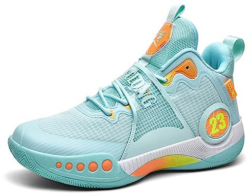Moda Uomo Scarpe da Basket Scarpe da Ginnastica High Top Sneakers Basket Camminare Scarpe Sportive