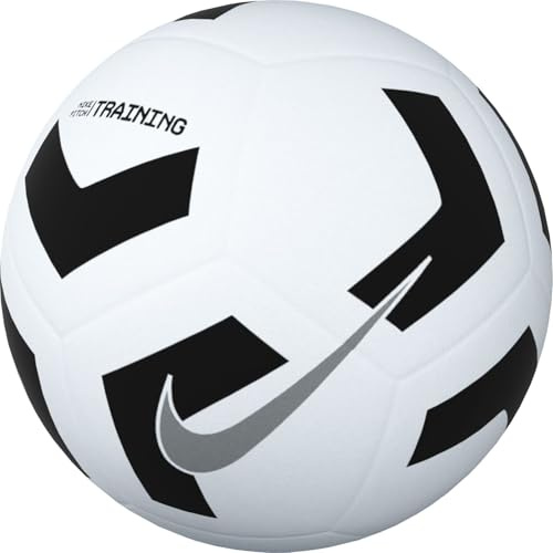 Nike FZ7555-100 Pitch Training Pallone da calcio ricreativo Unisex WHITE/BLACK/SILVER Taglia 3