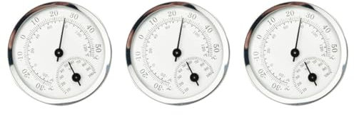 Sosoport 3 Pezzi Indicatore Di Umidità Meteorologica Piccolo Indicatore Di Temperatura Indicatore Di Temperatura Esterna Igrometro Umidità Interna Termostato Rettile Termostati Per La Casa