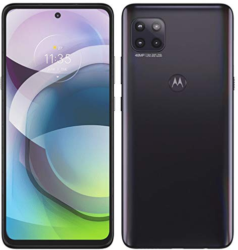 Motorola One 5G UW Ace (64GB, 4GB) 6.7, Snapdragon 750G, 5000mAh Battery (US 5G Model Fully Unlocked for Verizon, T-Mobile, AT&T, Global 4G LTE) XT2113VS (w/Fast Car Charger, Volcanic Grey), Gray