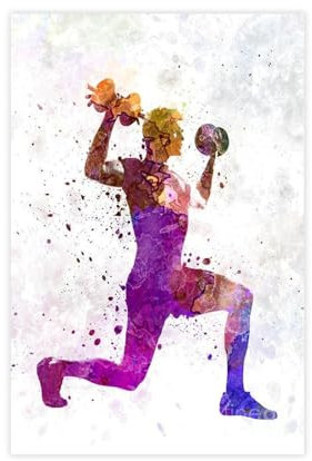 Langhantel-Poster für Fitness, Workout, Übung, 1 Stück, Schlafzimmer, Dekoration, Landschaft, Büro, Raumdekoration, Geschenk, ungerahmt: 60 x 90 cm