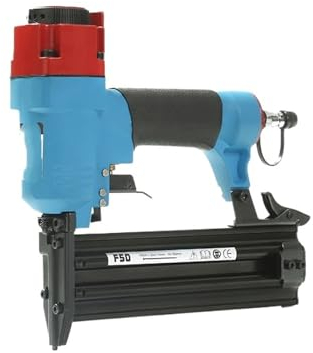 BORRGTU Graffettatrice pneumatica Senza Olio F50 Pistola sparachiodi pneumatica Diritta Chiodatrice pneumatica Chiodatrice for Legno Pressione 4-8Mpa Lunghezza chiodo 10-50MM capacità
