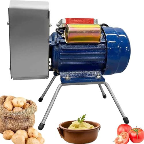 DPQYJPP Electric Potato Masher, 750W Stainless Steel Potato Ricer Grinding Shaft and Gear, 100-200KG/H Output and Time-Saving, Smooth Delicate and Good Tasting, for Tomatoes, Carrots, Etc