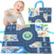 CERICAI 2 in 1 Play Mat/Storage Bag, Toy Cars Mat for Toddlers 1 2 3 Year, Play Mat Baby Cloth Parking Scene Montessori Convenient Learning Toy Soft 2 in 1 Storage Bag for Baby Boys