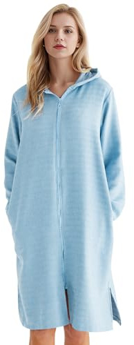 DiaryLook Kapuzen-Badeponcho mit Reißverschluss | Schnelltrocknender Surf-Poncho Microfiber Handtuch für Strand/Schwimmbad | Umkleidehilfe bei Wassersport & Schnorcheln | Damen & Herren