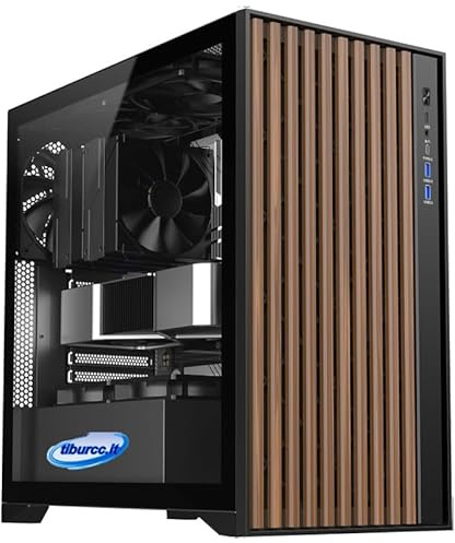 Tiburcc Computer Gaming PC Woody (R5 7500F, RTX 5070 12GB) 32GB RAM 1TB NVMe WIFI Bluetooth