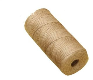 Hrlace Jute-Schnur Jutegarn ca. 1-2 mm Natur Juteschnur Kordel Paketschnur für Zuhause Garten Pflanzen Einmachgläser Bildaufhänger Geschenk Verpackung Handwerk industrielle Dekoration 80m