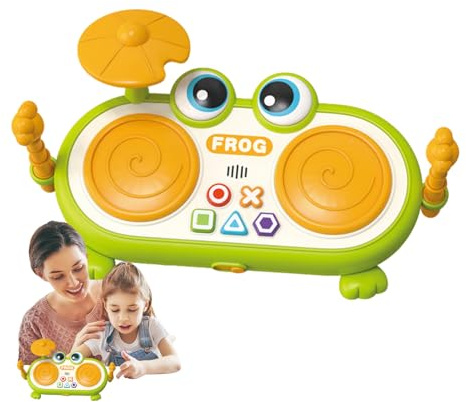 GjnjfdF Musikspielzeug Für Babys,Kinder Schlagzeug Set - Musikinstrumente Mit Lichteffekten Und -Design Für Kinder Mädchen Zum Trommeln Bei Zuhause Aktivitäten