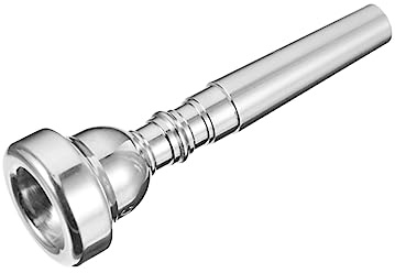 Trompetenmundstück 5c aus Metall für Konzerte und Profimusiker Ersatzteil | Silbernes Zubehör, Passend für Trompete und Blasinstrumente, für Auftritte im Freien, Klassisches 5c Modell