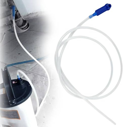 Tubo di spurgo del liquido dei freni, 1,6 m, estrattore di olio per auto, strumento di spurgo freni con adattatore, kit di riparazione universale per sistema frenante per auto e moto (160 cm)