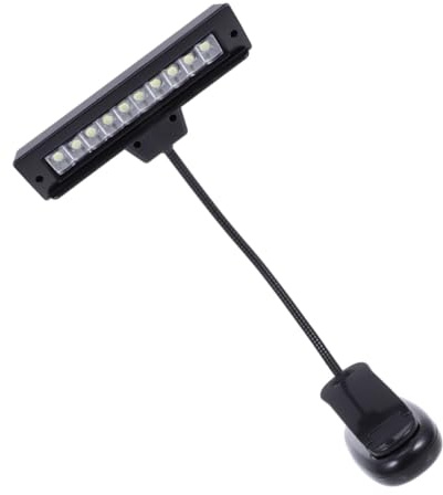 Gatuida Lampe Für Notenständer Dimmbar Mit Usb-ladefunktion Wiederaufladbar Verstellbarer Led-leselampe Für Musikinstrumente Und Bücher