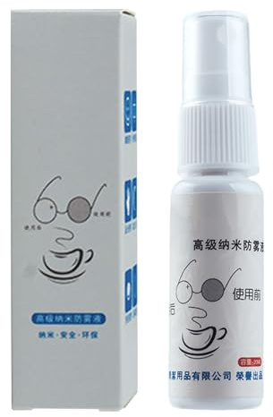 Lunaobrik Spray Anti-buée Pour Lunettes,Agent Anti pour Lunettes de Vue | 20ml Solution Anti-buée D'équipement De Plongée En apnée Pour Les Adolescents Femmes Hommes Athlètes Garçons