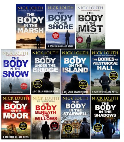 DCI Craig Gillard Crime Thrillers Series 1-11 Books Collection Set by Nick Louth (The Body in the Shadows, Body on the Shore, Body in the Mist, Body in the Snow, Body Under the Bridge & More)