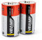 VELAMP LR20/2BP Pile Torche LR20 D, Alkaline, Rouge