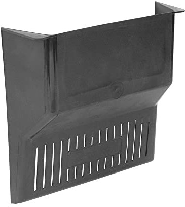BLACK PLASTIC DRAIN COVER. DURABLE. SLOTTED GRILL. RAISED BACK. 30 x 30 x 9cm.