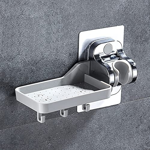YICI Handbrausehalterung Duschkopfhalter Kein Bohren Stark haftender Handbrausehalter Winkel Einstellbar (Multifunktionaler Stil)