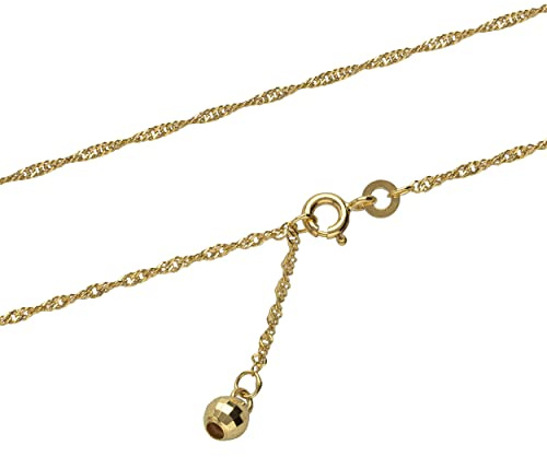 NKlaus Fusskette 585 Gelb Gold 14 Karat, 1,4mm breit, 26cm lang, 1 Stück | Gelbgold