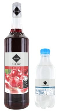 Lot Sirup Rioba & limonade:Sirup Rioba Kirsche 1L - Rioba-limonade (12x33cl)