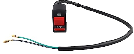 Chelhead 1 Pièce Moto Guidon Interrupteur On Off Bouton conversion pour moto ou vélo Convient aux guidons de 22mm 2 fils