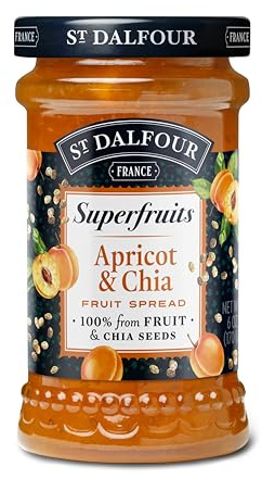 St Dalfour Superfruits ALBARICOQUE y CHÍA Mermelada 170g 100% Fruta
