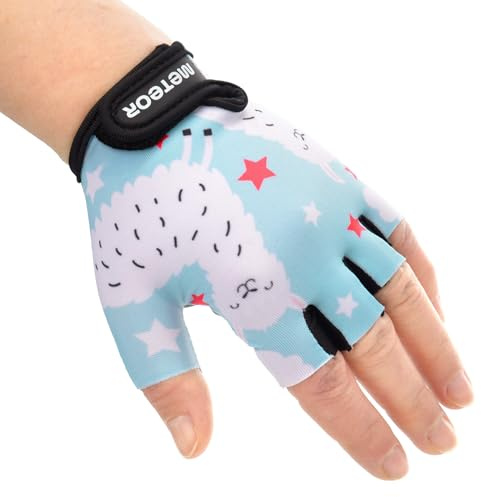 Meteor Barn Cykelhandskar - Gel BMX Handske för Pojkar, Flickor, Kvinnor och Män - Vandring Barnhandskar