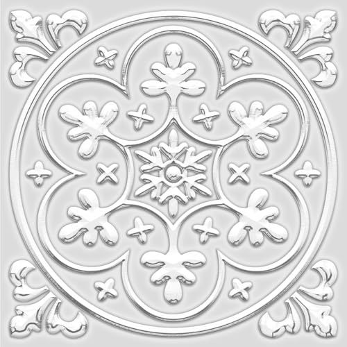 SVNOOC Peel and Stick Wall Stickers, Self Adhesive Tile Stickers for Kitchen, Bathroom, Home Decor, Waterproof and Removable, 10 Pieces, 8x8 inch