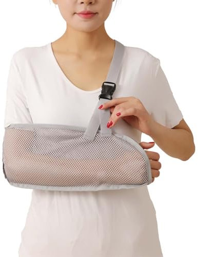 JUGUTA Tutore Braccio, Tutore Braccio Sinistro/Destro, Spallaccio In Rete, Braccio Da Doccia Traspirante, Stabilizza Il Gomito Del Braccio Per Uomini E Donne