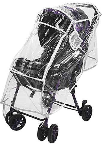 Generic Cubierta de Lluvia de Cochecitos, Cubierta de Lluvia para Cochecito Universal Viaje Clima Transparente Transpirable para Bebés de Accesorios para el para el Viento e Impermeable (Cubierta de