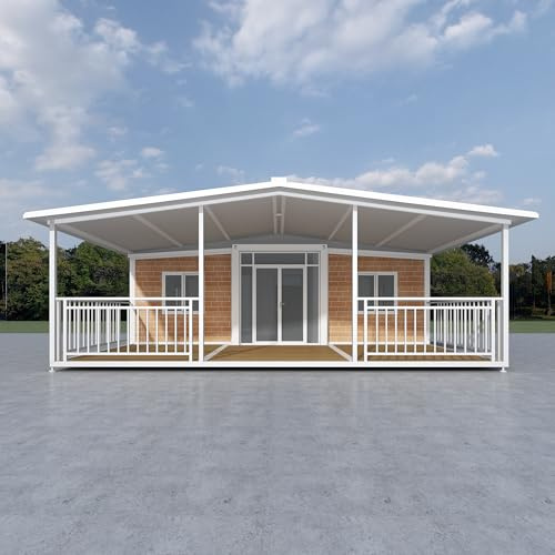 Casa Prefabricada para Vivir, Personalización de Casas pequeñas de 37, 56 y 74 m2, Casas pequeñas ampliables con Dormitorio, Cocina, baño, contenedor, Casas móviles modulares