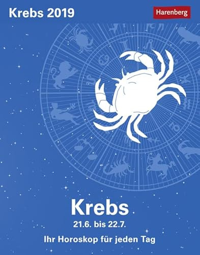 Krebs Sternzeichenkalender 2024: Tagesabreißkalender. Tischkalender 2024 mit täglichem Horoskop. Kleiner Kalender mit täglichem Blick in die Sterne: Tagesabreißkalender - Ihr Horoskop für jeden Tag