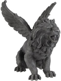 6.5 Inch Resin Medieval Winged Lion Gargoyle Statue Figurine