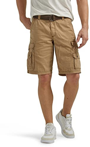 Lee Salopette da Uomo con Cintura Wyoming Cargo Short, Bronzo, 58