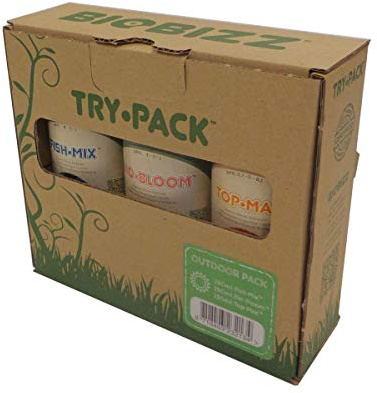BioBizz TryPack Outdoor Set 3 x 250 ml Solution complète pour cultures en plein air