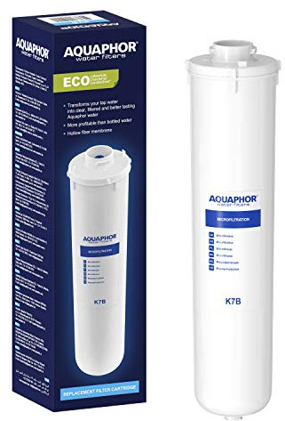 AQUAPHOR Mikrofiltrations-Filter K7B zum Schutz vor Bakterien im Trinkwasser- Ersatz-Filterkartusche für Aquaphor Crystal ECO Systeme, Weiß, 3 l, 1 Stück (1er Pack)