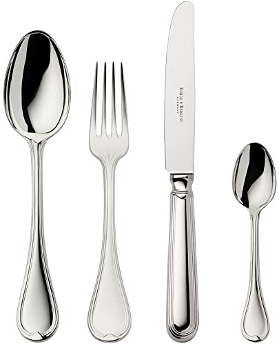 Robbe & Berking Classic-Faden 4-teiliges Menübesteck (925 Sterlingsilber)