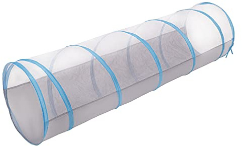 Selonis Spieltunnel Für Kinder Keine Bälle Pop Up Krabbeltunnel Mit Bällen Drinnen Und Draußen, Grau-Blau