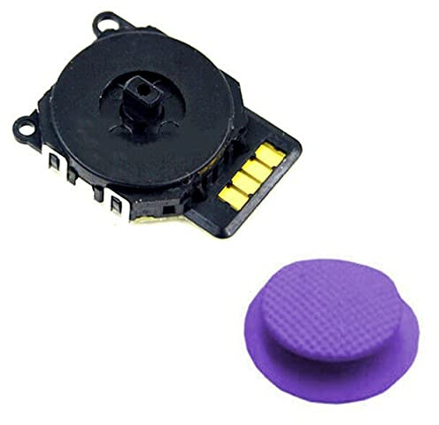 Genérico Joystick Analogico Compatible para Sony PSP 2000 Series (2001, 2002, 2003, 2004, 200X) Color Purpura Morado Oscuro
