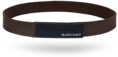 BLACKLEVEL Schnallenfreier Gürtel | Herren und Damen | Metallfreier Gürtel | Komfortabel und Leicht | Klettverschluss | Präzise Passform (Braun, 2XL (106-110 cm taille))
