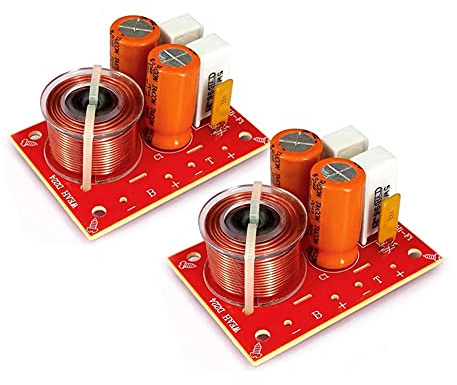 2 Pezzi 2 Vie 80W FAI DA TE Circuito Filtro Altoparlante Acuti Gravi Divisore di Frequenza Home Cinema HiFi Filtro Crossover Audio Stereo