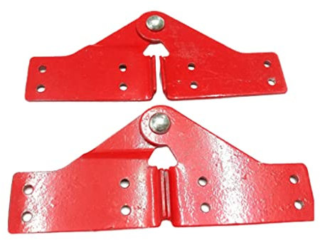 Aluminium-Stufenleiter-Scharnier-Spurstangen-Ersatz-Set für Fischgrätenleiter, Dachbodenleiter-Zubehör (Rot – L)