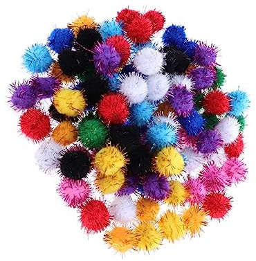 COHEALI 200 Stück Bunte Plüschkugeln 1.18 Zoll Durchmesser Flauschige Pompons Für Diy Bastelprojekte Weihnachten Handgemachte Dekorationen Kinder Kreative Bastelmaterialien