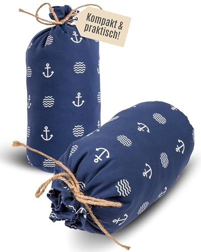 Out of the blue Stoff Türstopper Sack Traditional Maritime - Maße 12x27 cm & ca. 1,5 kg Gewicht - Türstopper Boden gegen Wind & Zuschlagen - Perfekt für jedes Zuhause