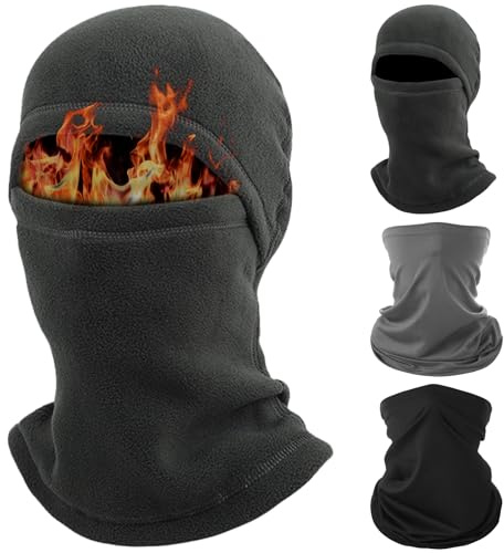 TYXHXTF 4 Stück Sturmhaube Winter, Warm Winddicht Gesichtshaube, Skimaske Herren, Sturmhaube Damen und Herren, für Outdoor Sports Radfahren, Skifahren, Motorrad, Fahrrad