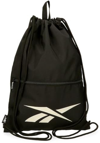 Reebok Malden Mochila Saco con Cremallera Negro 35x46 cms Poliéster by Joumma Bags