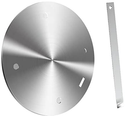 Garneck Küchen Kochgeschirr Adapter Für Induktionsherde Wärmeleitplatte Aus Für Küche Silber Mit -textur Einfach Zu Reinigen Lagern