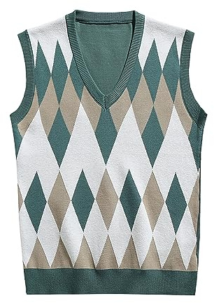 Men's Knitted Sleeveless Tank Top Men's Sweater Vest Sleeveless Jumper Classic Knitwear Pullover V-Neck Business Gentleman Knitwear