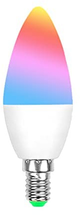 ngnsky La bombilla Zigbee E12 Smart RGBCW funciona con Alexa, aplicación y control de voz, se requiere un hub ZigBee.